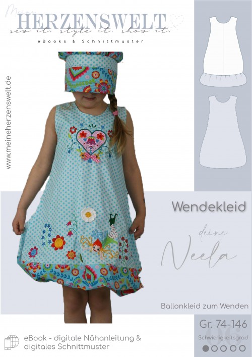 Neela - Kinderkleid - Ballonkleid - Schnittmusterr - Nähanleitung