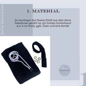 Patternhack - hochwertiger Bund an Sweathose / Jogginghose
