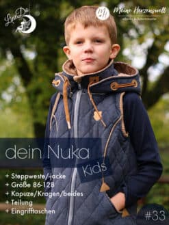 dein Nuka - Steppweste/-jacke - Kinder - Lookbook - Schnittmuster - Meine Herzenswelt