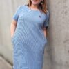 schnittmuster kleid aus sweat fuer damen naehanleitung von meine herzenswelt 46