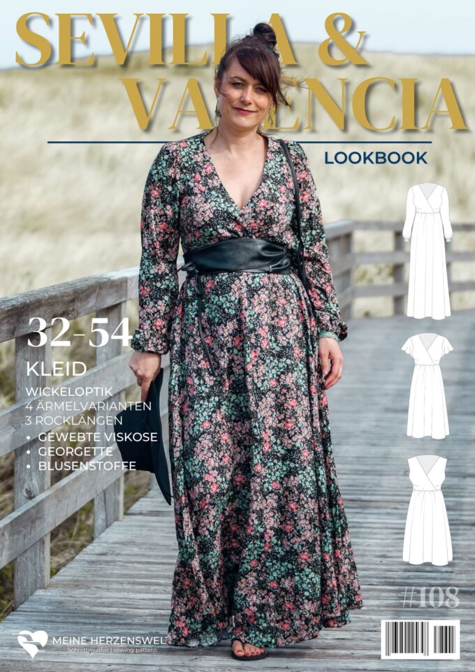 L108 Lookbook Sevilla Valencia Schnittmuster Kleid Damen