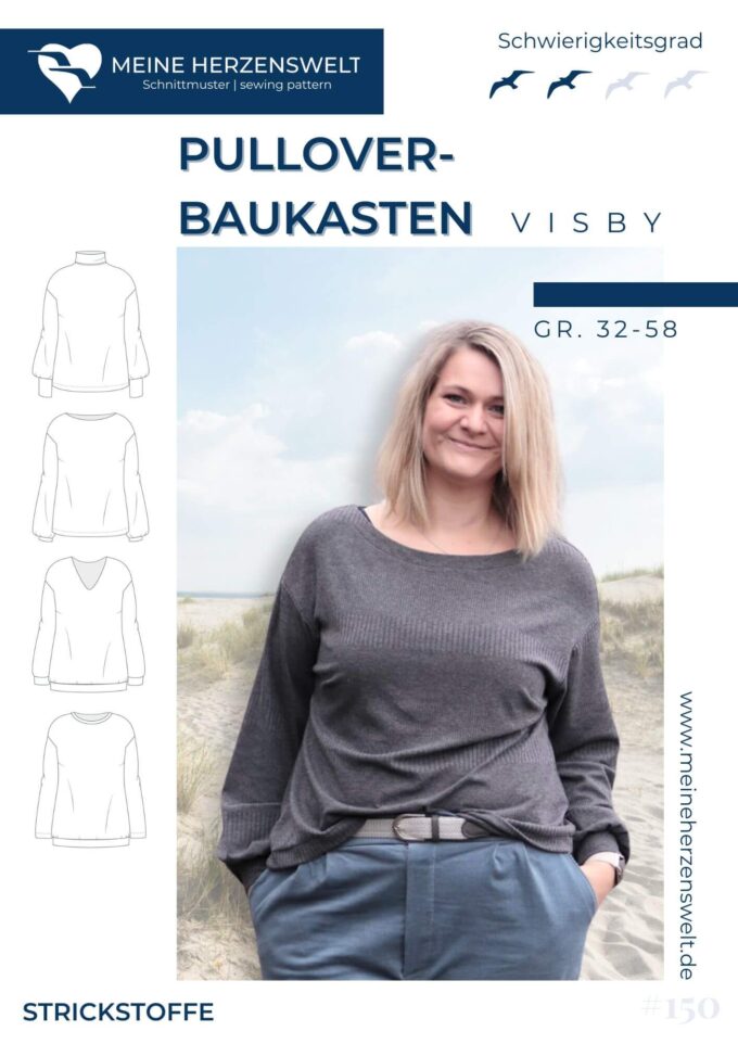 S120 Melba Kleid Pullover Schnittmuster Naehen Meine Herzenswelt