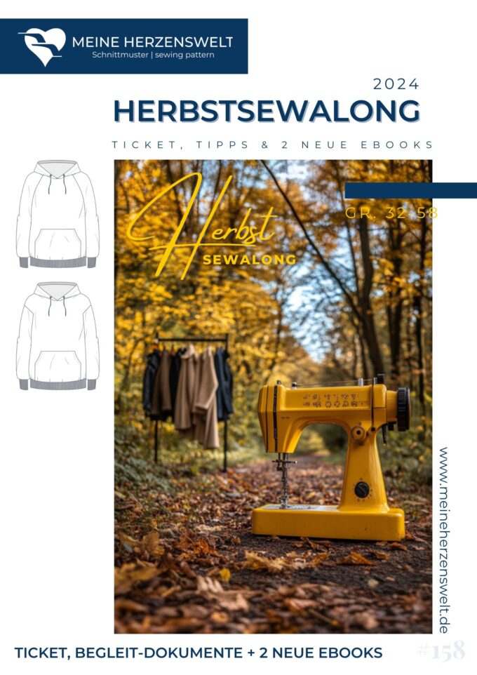 S158 Titelbild HerbstSewAlong 2024 - Schnittmuster - Nähen - Meine Herzenswelt - Herbst