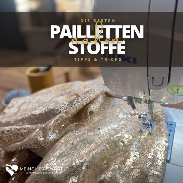 Pailletten nähen -festliches Outfit nähen Blouson aus Pailletten nähen - Paillenstoffe nähen - Paillettenstoffe Tipps - Meine Herzenswelt