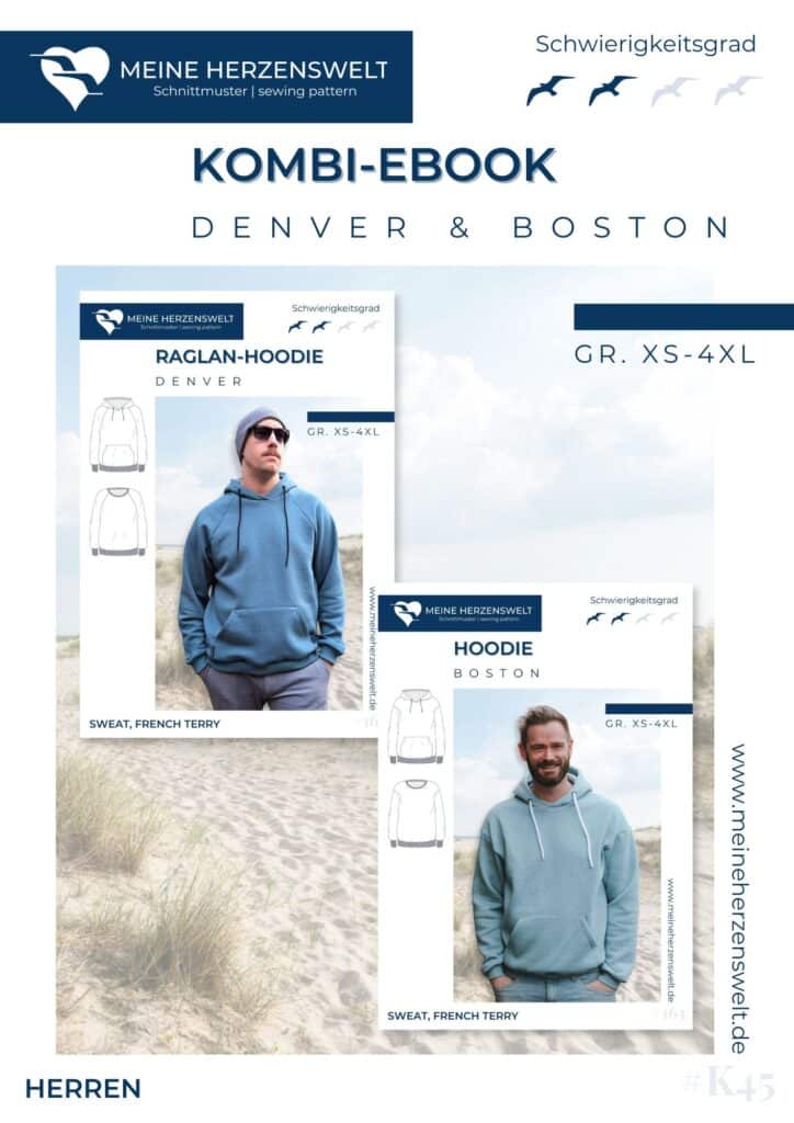 Hoodies Schnittmuster für Kinder mit coolen Plotts