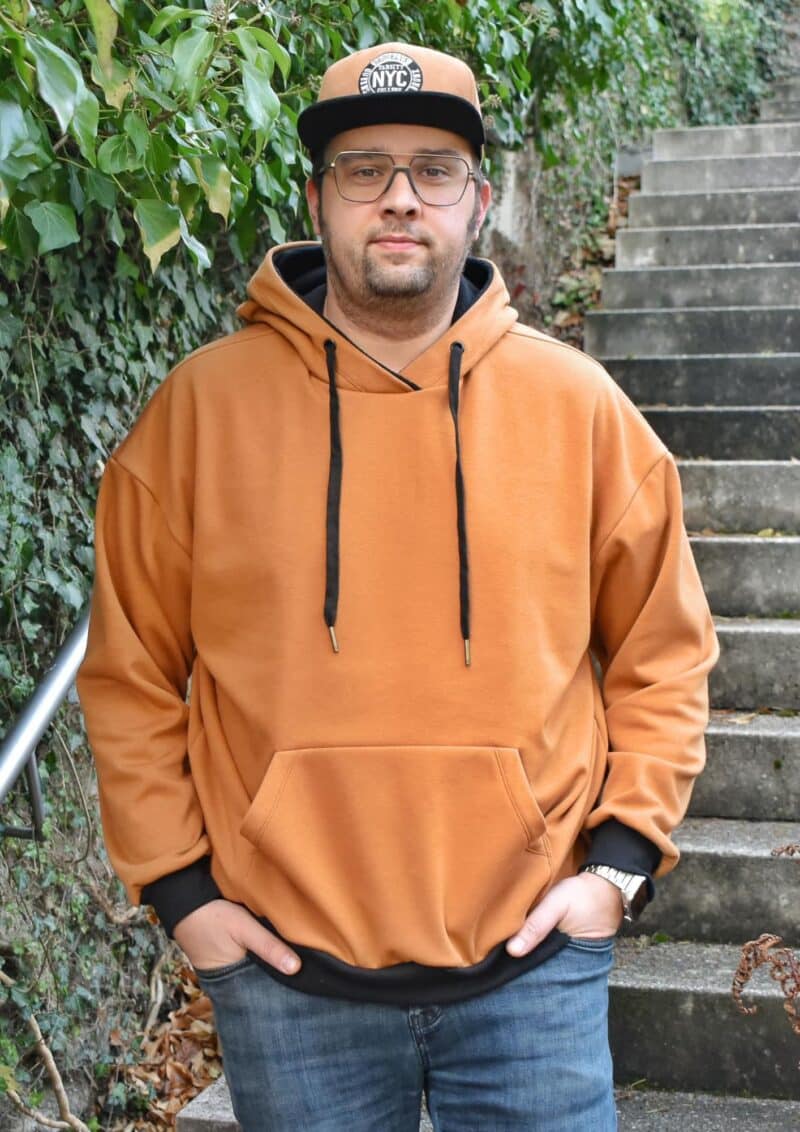 naehanleitung meine herzenswelt oversizehoodie für herren boston jeanette thümmler