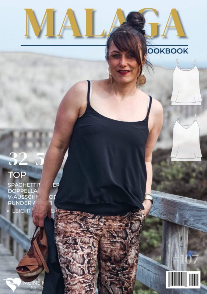 L107 Lookbook Malaga Top Spaghettitop für Damen Schnittmuster Nähen