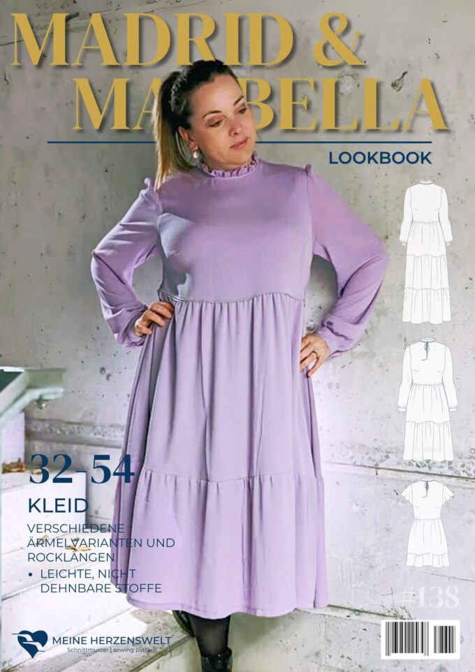 L138 Lookbook Madrid Marbella Schnittmuster Kleid Damen