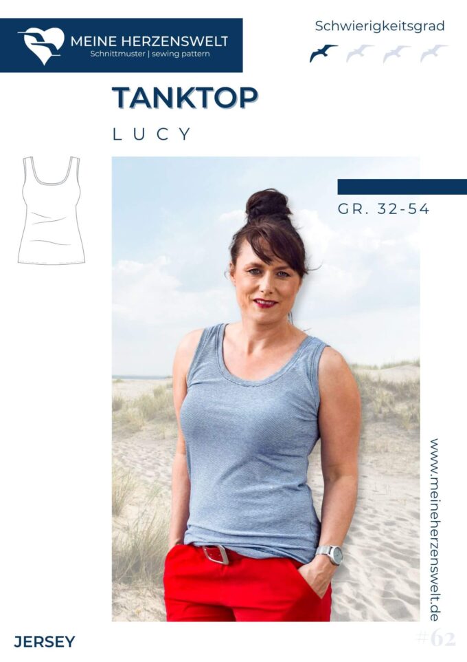 S062 Lucy Tanktop Schnittmuster Naehen Meine Herzenswelt