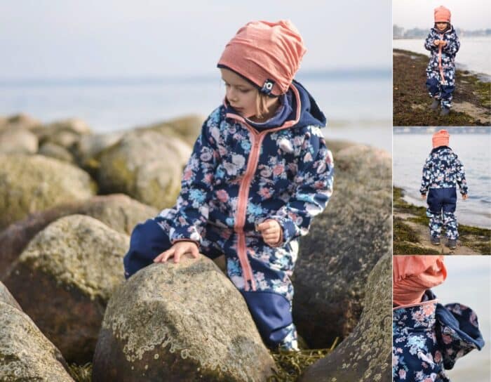 Softshellanzug für Kinder nähen Outdooroverall Schnittmuster Edvin Meine Herzenswelt