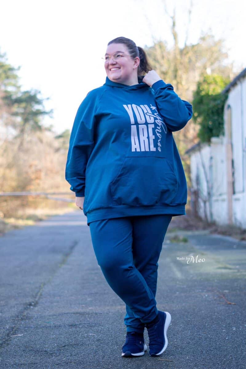 Jogginganzug für Damen - Schnittmuster - Hoodie und Jogginghose - Nähen - Meine Herzenswelt -Nicole Heidtmann