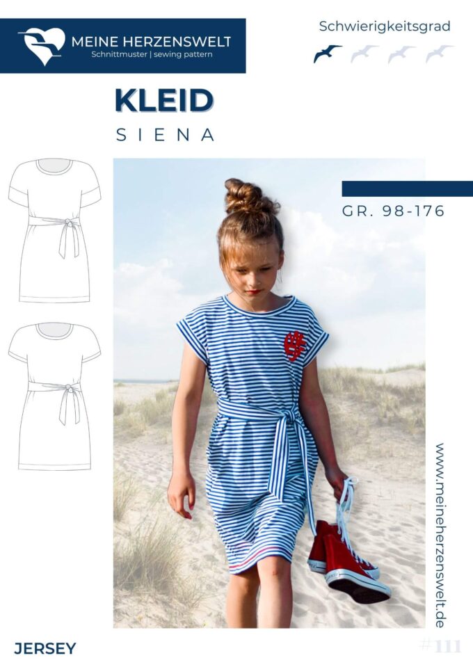 S111 Titelbild Siena Kleid Kinder Schnittmuster Nähen