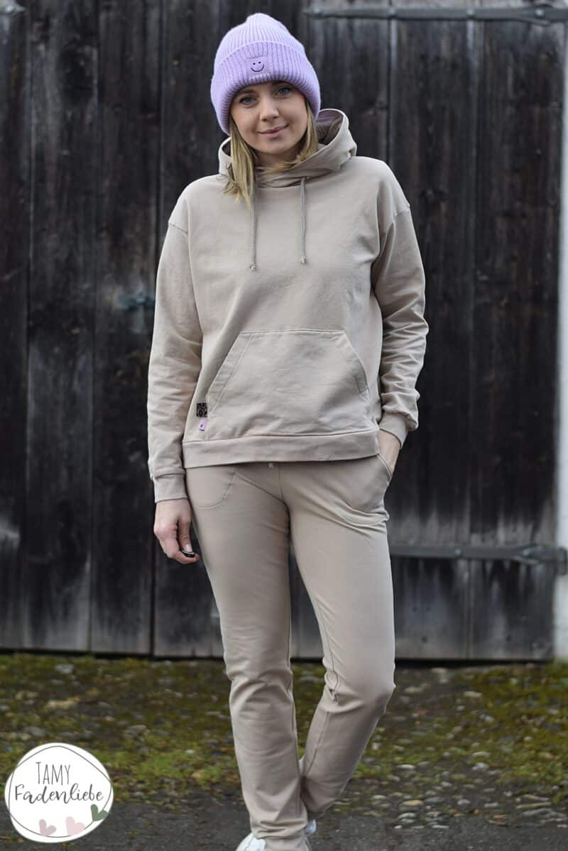 Jogginganzug für Damen - Schnittmuster - Hoodie und Jogginghose - Nähen - Meine Herzenswelt - Tamy Hauser