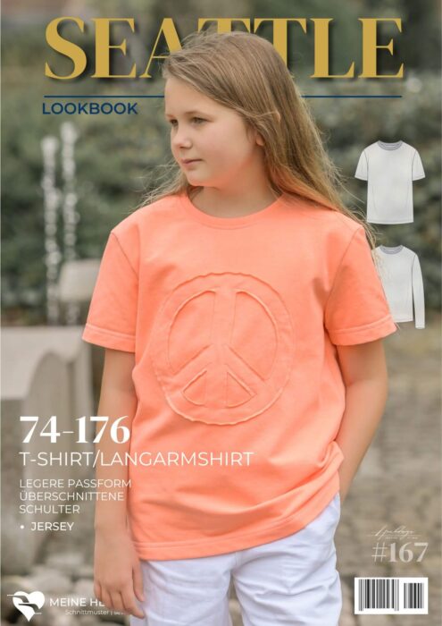 L167 Lookbook Seattle Schnittmuster T Shirt Kinder Nähen Meine Herzenswelt
