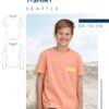 S167 Titelbild dein Seattle Tshirt Kinder Schnittmuster Nähen Meine Herzenswelt
