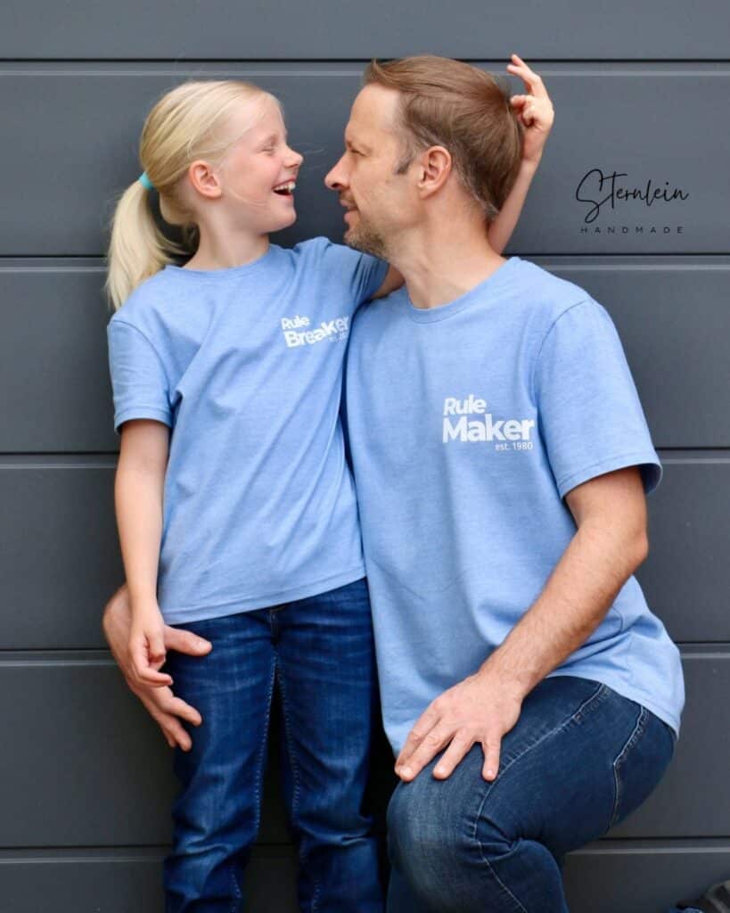 25 19 Blog Nähen mit Kindern Tipps und Tricks Meine Herzenswelt TShirt Seattle Vatertagsgeschenk nähen Geschenk für Vater nähen