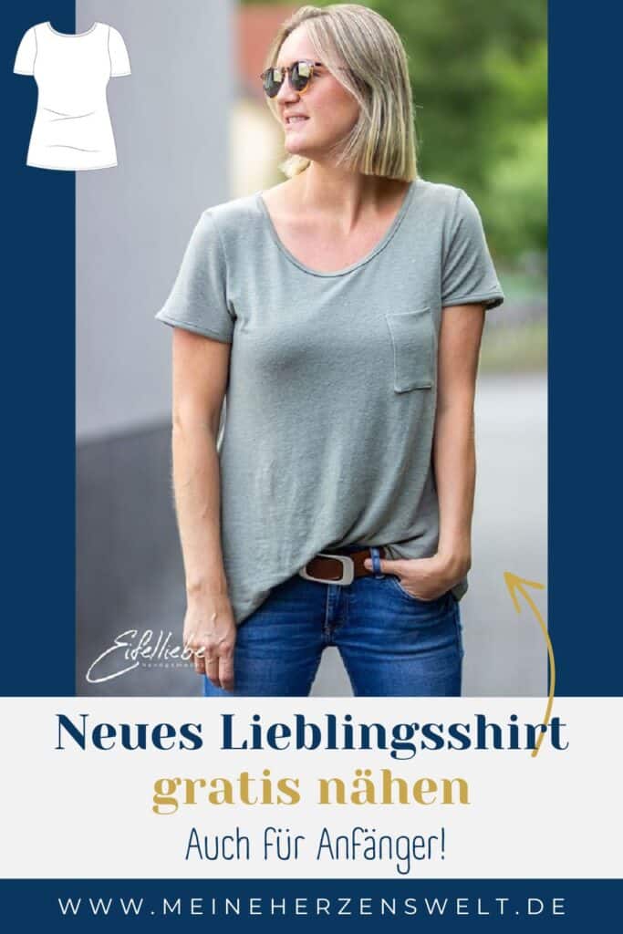 25 Gratis Schnittmuster kostenloses Schnittmuster T Shirt für Damen Vivien Meine Herzenswelt (11)