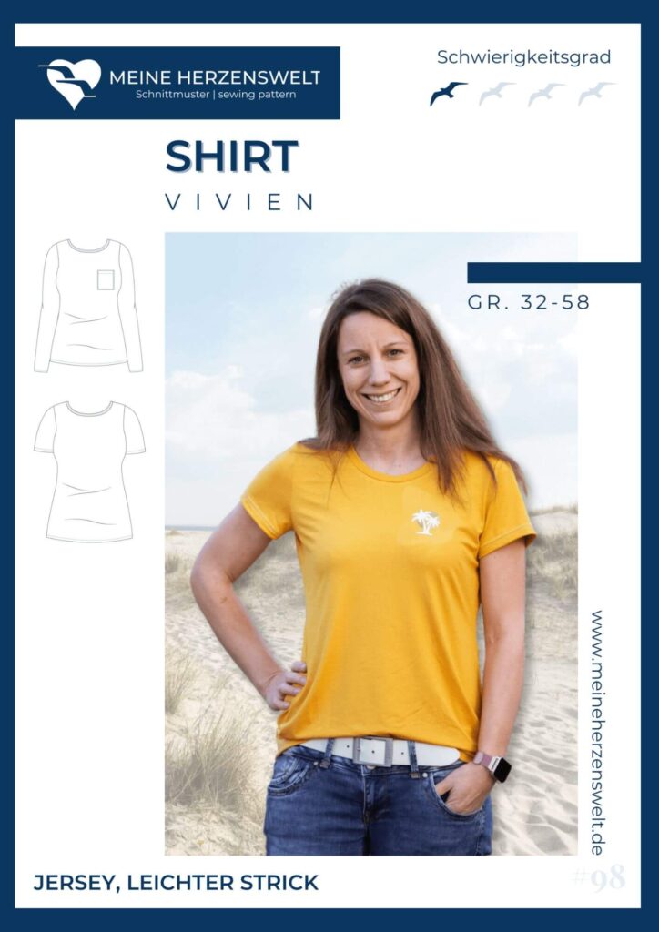 Blog perfekters T-Shirt nähen - Schnittmuster Damen Herren Kinder Meine Herzenswelt