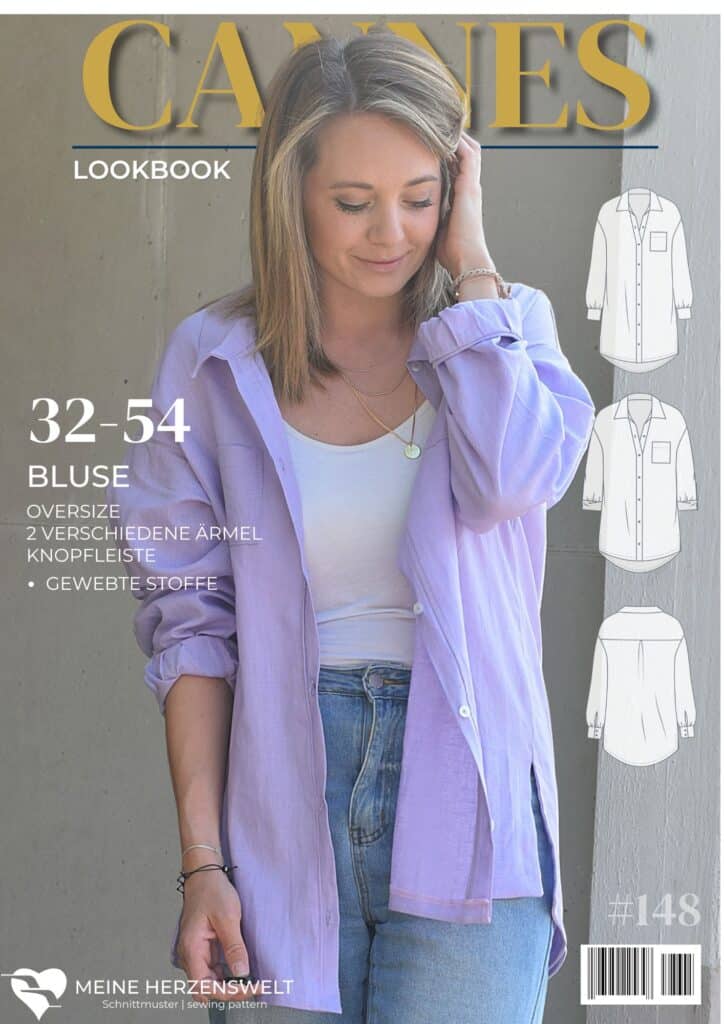 25 32 Musselin nähen Schnittmuster Oversizebluse Cannes Musselinbluse Schnittmuster Meine Herzenswelt (6)
