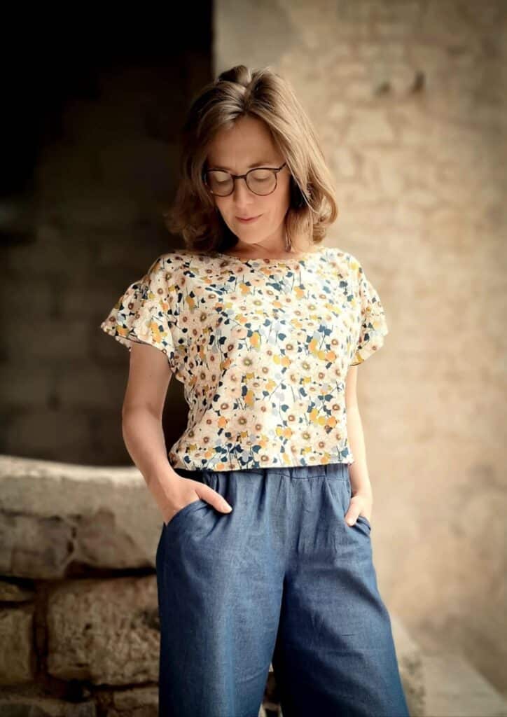 25 32 Sommeroutfit für Damen nähen Kundenbeispiel Rock, Hose und Shirt Inspiration Nähen Schnittmuster Meine Herzenswelt (6)