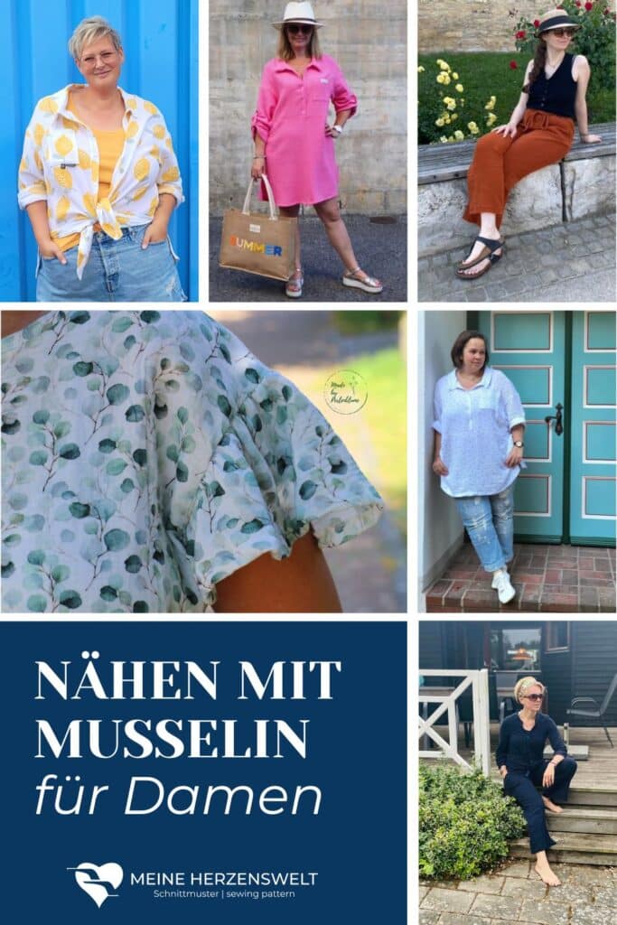 25 35 die besten Schnittmuster für Musselin Musselin Nähen für Damen Meine Herzenswelt Pinterest (14)