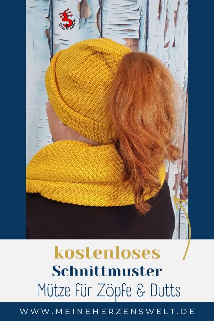 Pinterest kostenlosen Schnittmuster Zopfmütze für Damen und Mädchen Freebook gratis Schnittmuster nähen Meine Herzenswelt (5)