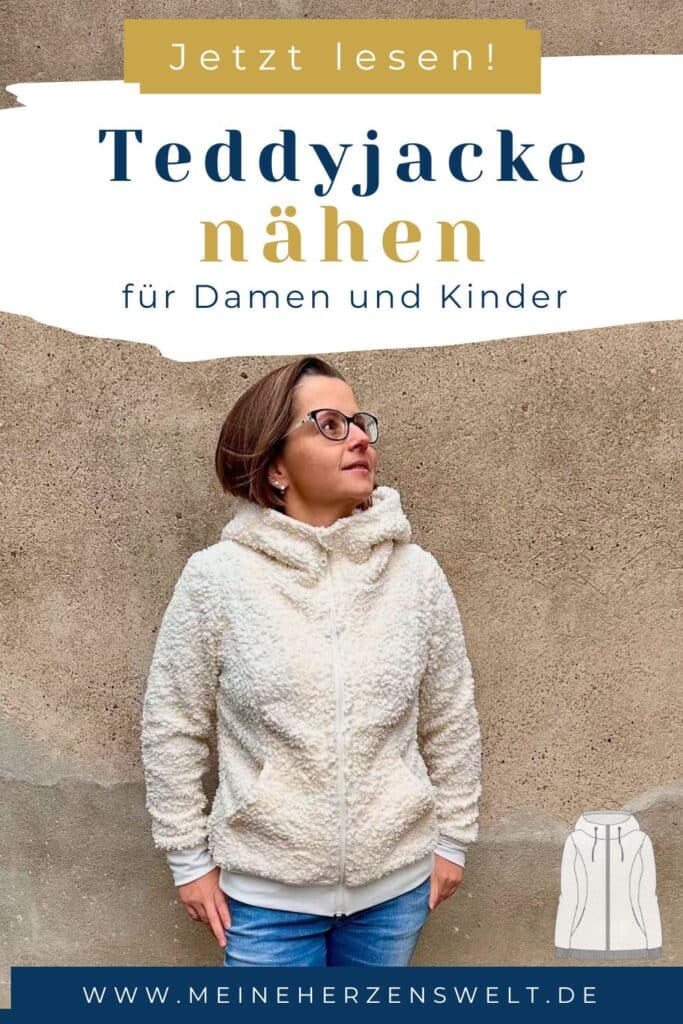 25 40 Teddyjacke nähen aus Sweatjacken Schnittmuster Teddystoff nähen Meine Herzenswelt (4)