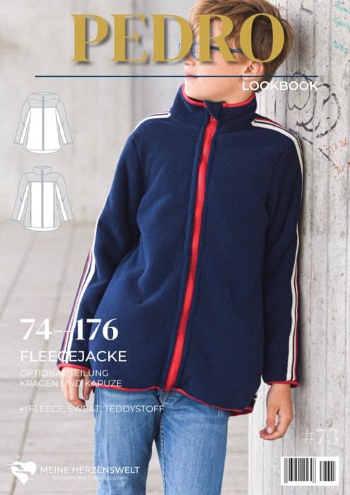 L073 Lookbook Pedro Schnittmuster Fleecejacke Kinder Meine Herzenswelt