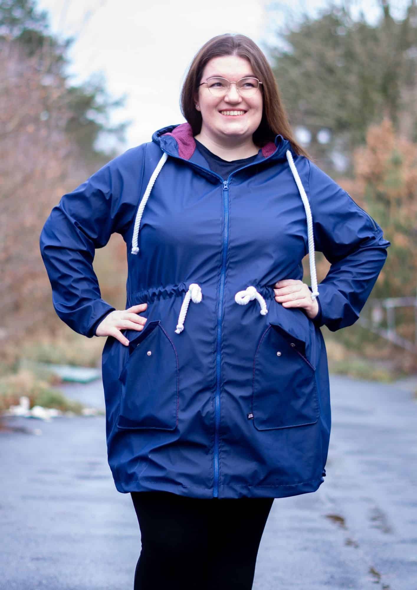 25 45 Regenmantel für Damen nähen Regenjacke nähen Schnittmuster Kundenbeispiel Meine Herzenswelt Nicole Heidtmann (2)