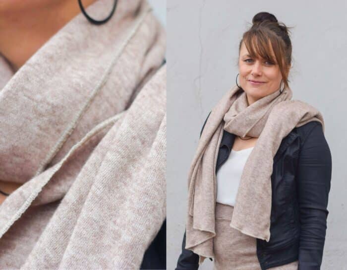 25 45 Schal nähen – einfache Anleitung für einen gemütlichen XXL Schal