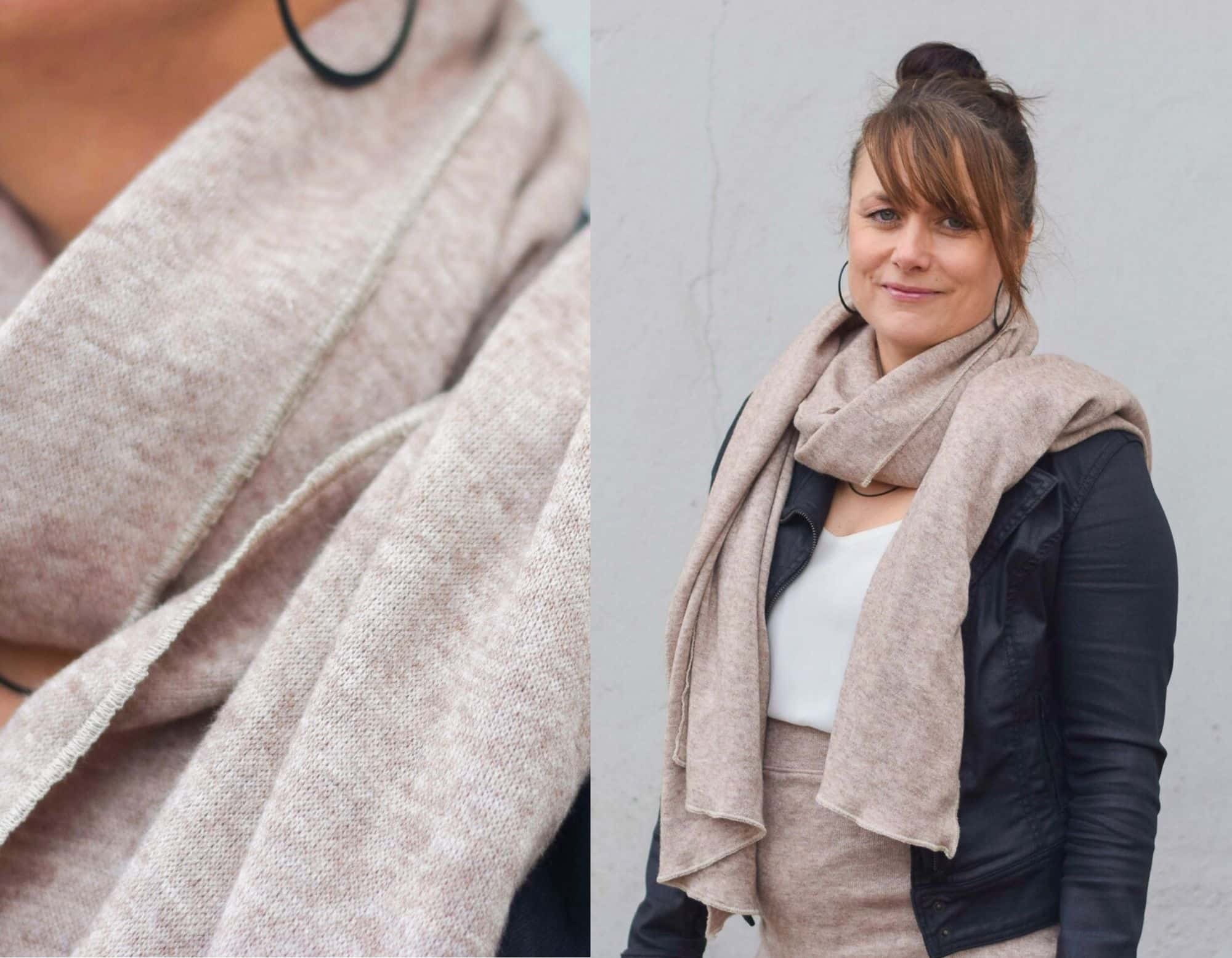 25 45 Schal nähen – einfache Anleitung für einen gemütlichen XXL Schal