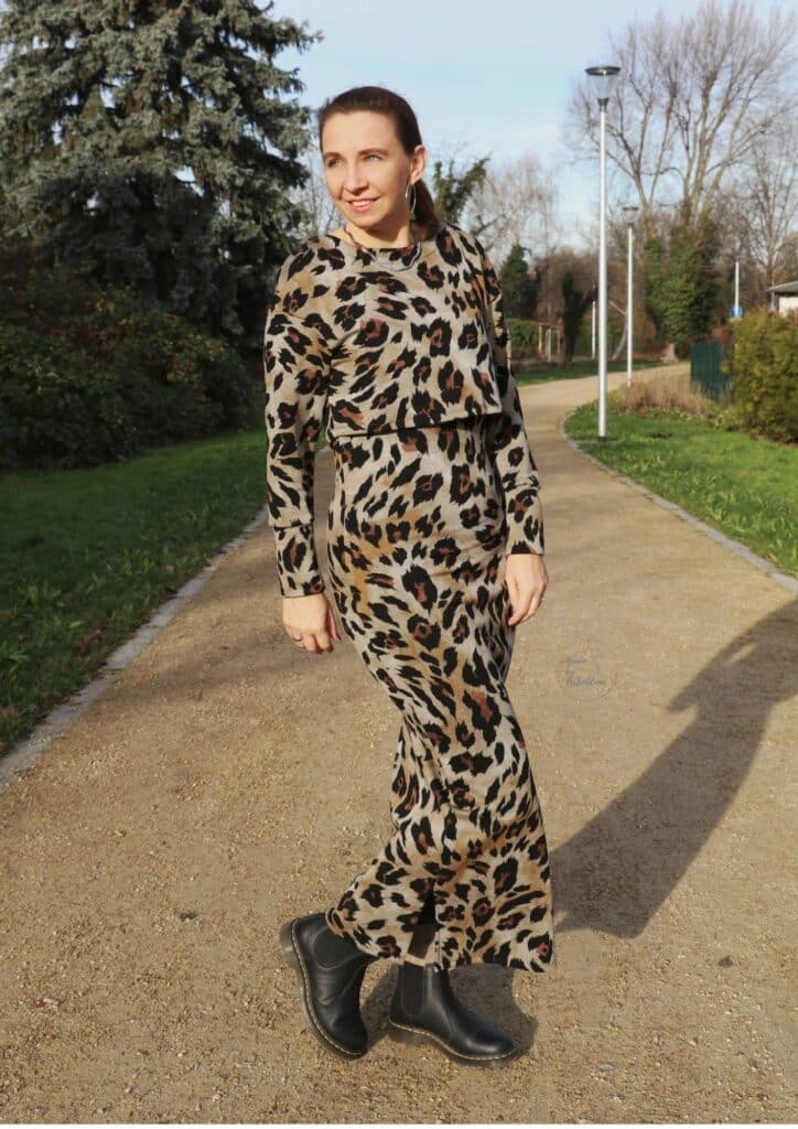 Outfit aus Strickstoffen nähen - Schnittmuster Strickstoffe - Strickpullover nähen - Strickrock nähen - Strickhose nähen - An Ja Ferch Claus (7)