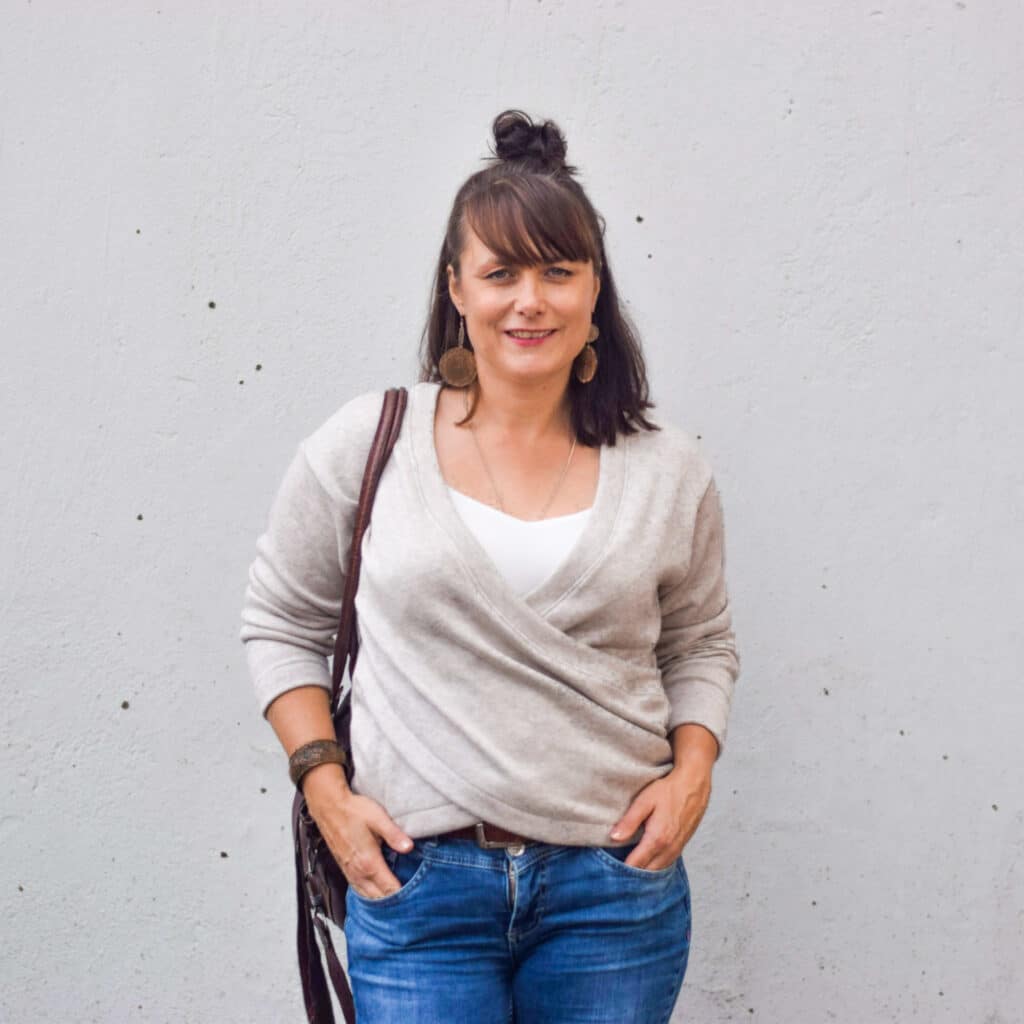 Strickpullover Montreal - Wickelpullover - Nähen mit Strickstoffen