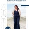 K053 Titelbild Outfit zum Nähen Kombi Schnittmuster Culotte Valetta Bluse Sevilla Blouson Havanna Schnittmuster Meine Herzenswelt