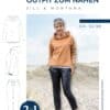 K054 Titelbild Outfit zum Nähen Kombi Schnittmuster Hose Jill Lederleggings Hoodie Montana Meine Herzenswelt