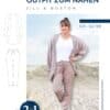 K058 Titelbild Outfit zum Nähen Strickoutfit nähen – Cardigan und Hose als Schnittmuster für Damen – Loungewear Homewear Strickcardigan Strickjacke Meine Herzenswelt