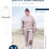 K060 Titelbild Outfit zum Nähen Strickoutfit nähen – Hoodie und Leggings als Schnittmuster für Damen – Loungewear Homewear Meine Herzenswelt