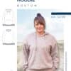 S157 Strick Strickhoodie nähen Pullover aus Strickstoffen Schnittmuster für Damen Boston Meine Herzenswelt