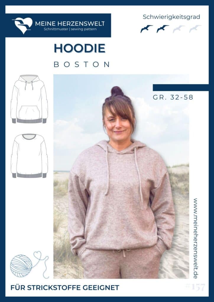 Schnittmuster für Strickstoffe Strickstoffe Nähen Schnittmuster für Damen aus Strick Meine Herzenswelt (3)