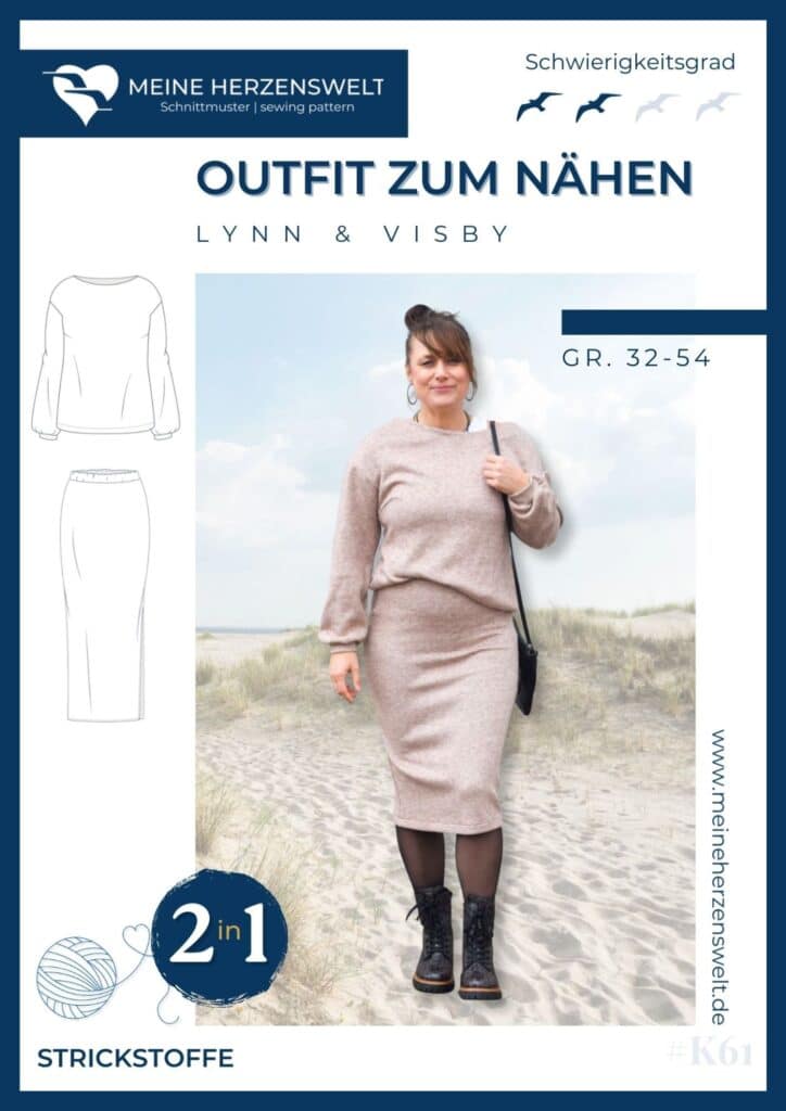 Schnittmuster für Strickstoffe Strickstoffe Nähen Schnittmuster für Damen aus Strick Meine Herzenswelt