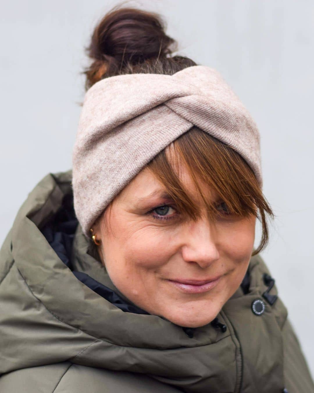 Stirnband nähen XXL Stirnband nähen mit Knoten Stirnband mit Twist nähen Schnittmuster Nähanleitung Meine Herzenswelt (2)