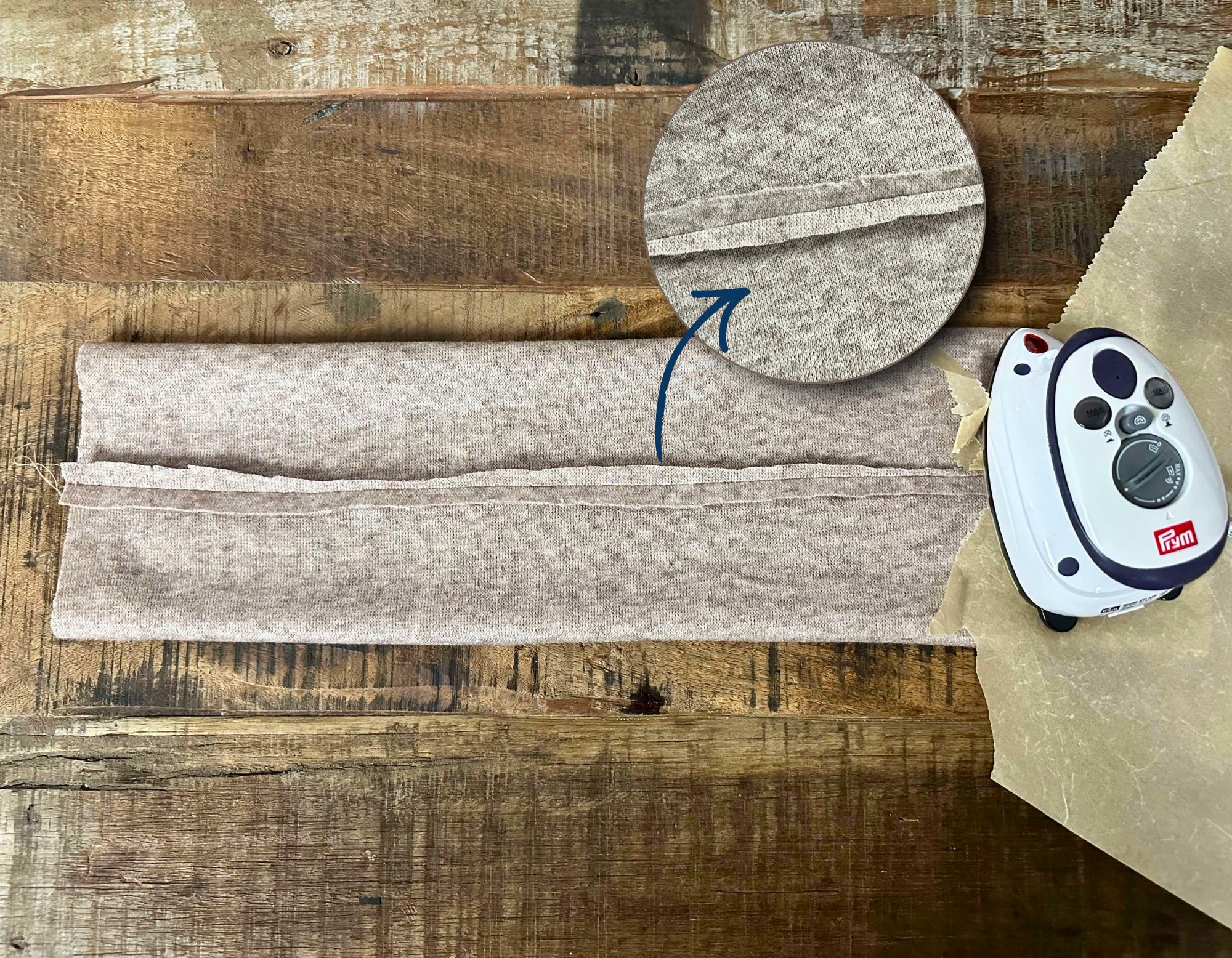 xxl stirnband mit twist naehen anleitung naehen mit strickstoffen stoffrest verwerten meine herzenswelt step (5)