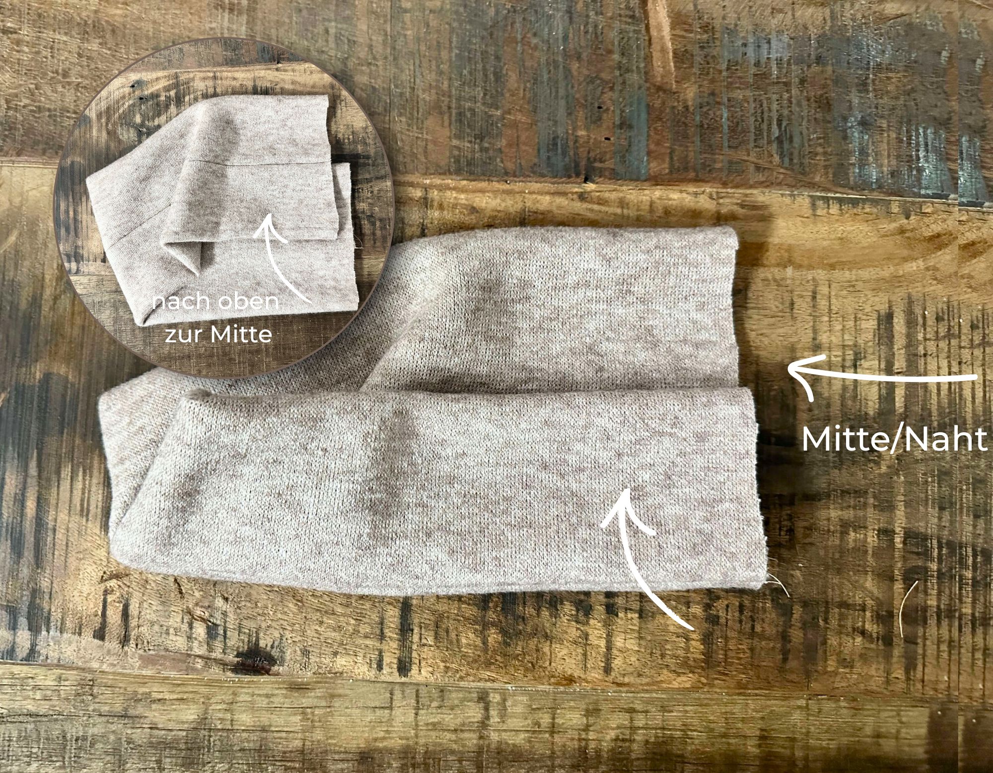 xxl stirnband mit twist naehen anleitung naehen mit strickstoffen stoffrest verwerten meine herzenswelt step (8)