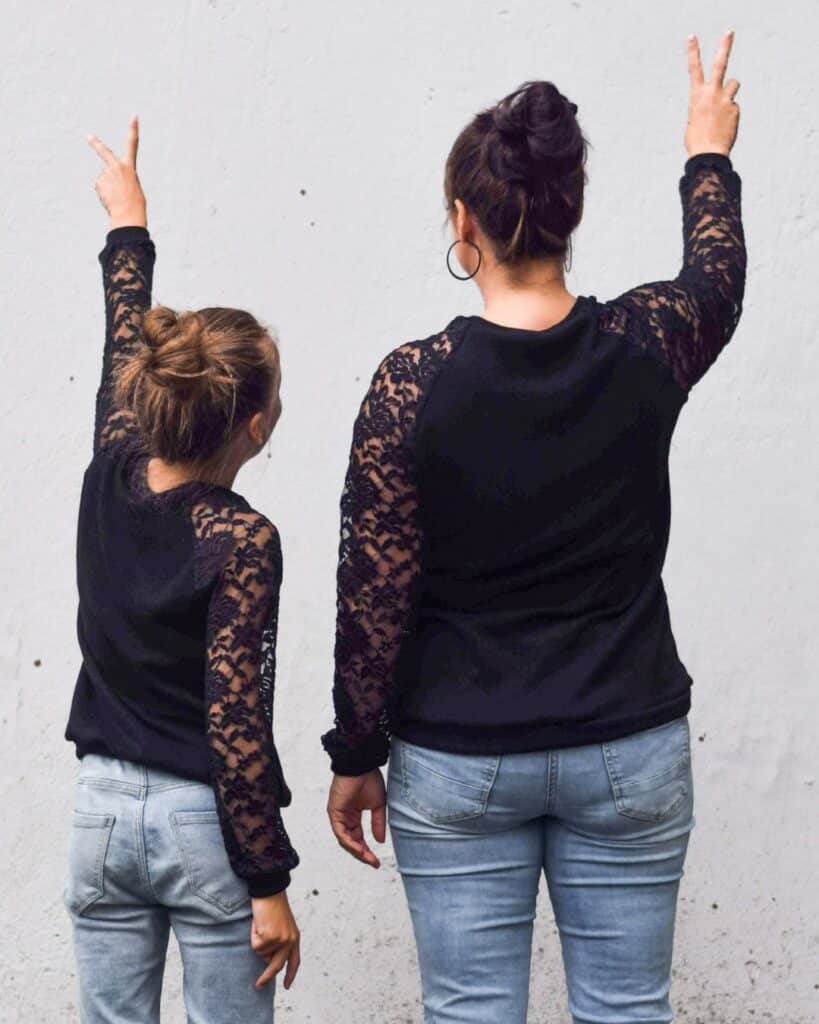 26 04 Nähen mit Spitze Pullover aus Spitze nähen eleganten Pullover nähen für Damen Mädchen Schnittmuster Vanja Meine Herzenswelt (8)