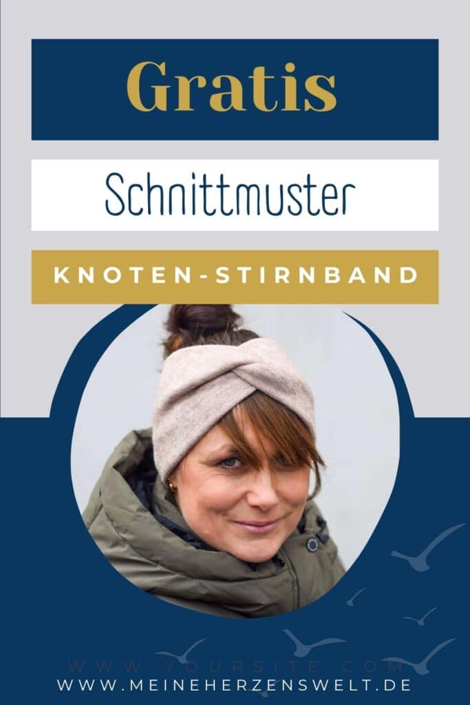 26-3 - Last-Minute-Geschenk-Idee - XXL Stirnband mit Knoten - selbst nähen - für Anfänger - Schnittmuster - Meine Herzenswelt (2)