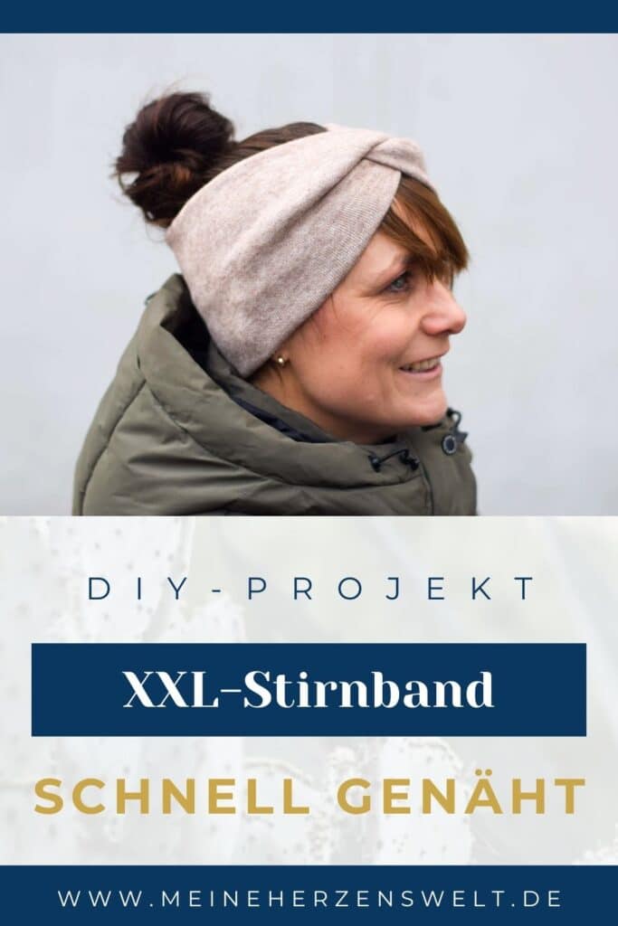 26-3 - Last-Minute-Geschenk-Idee - XXL Stirnband mit Knoten - selbst nähen - für Anfänger - Schnittmuster - Meine Herzenswelt (2)