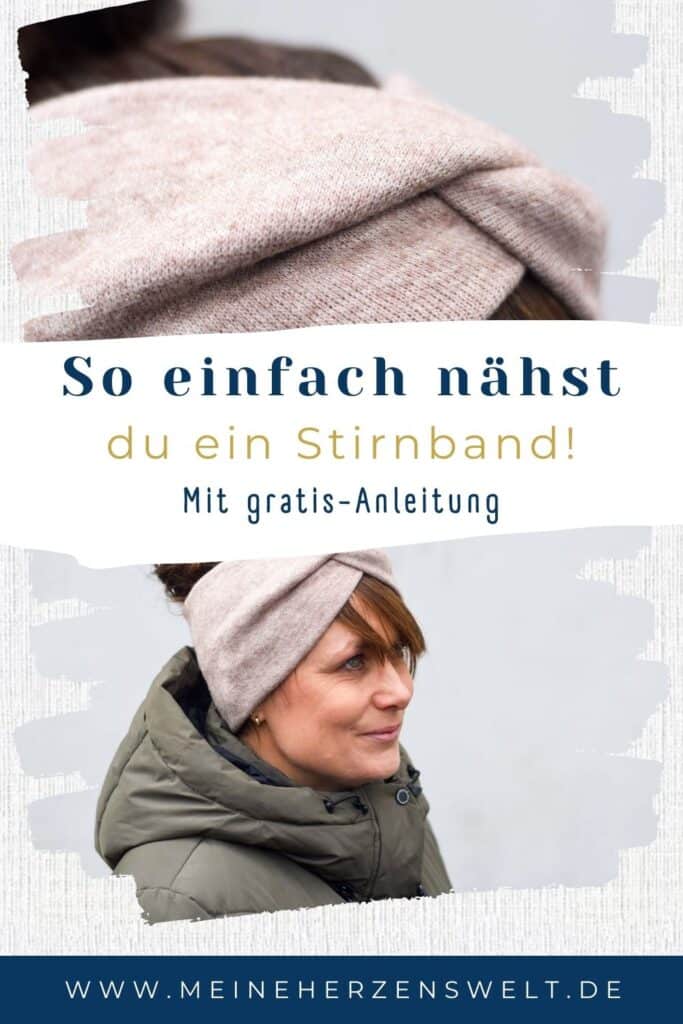 26-3 - Last-Minute-Geschenk-Idee - XXL Stirnband mit Knoten - selbst nähen - für Anfänger - Schnittmuster - Meine Herzenswelt (2)