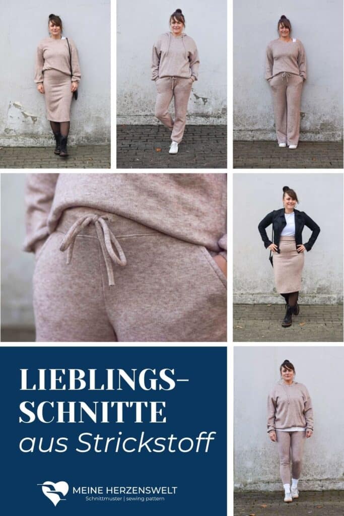 Die besten Schnittmuster für Strickstoffe Mit Strickstoffen nähen für Damen Meine Herzenswelt (15)