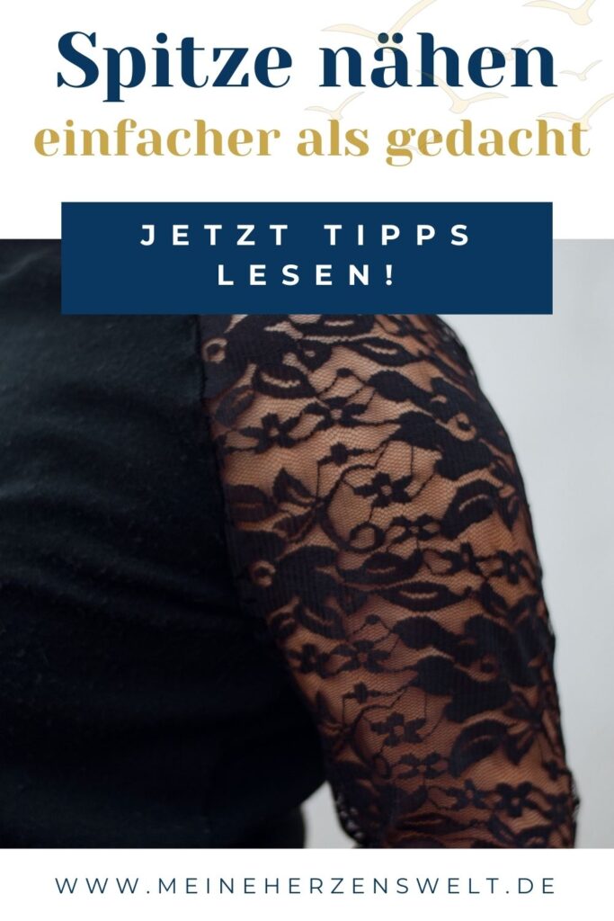 26 07 Pullover mit Spitze nähen Spitzenklasse Hoodie mit Spitze nähen Damen Meine Herzenswelt