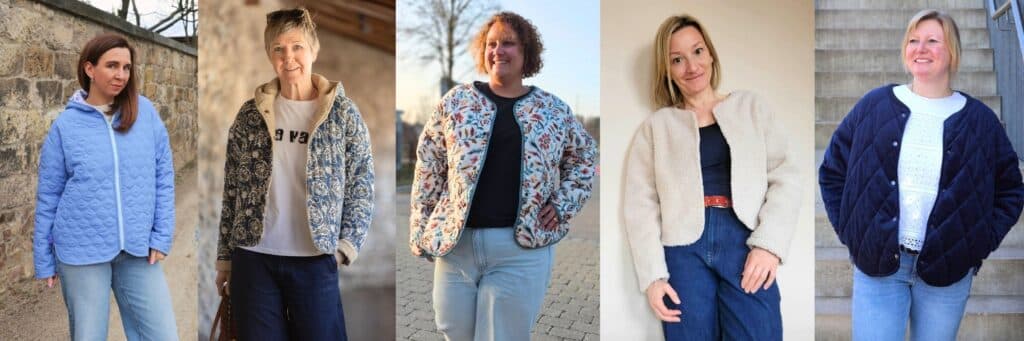 Jacke nähen für Anfänger - Steppjacke nähen einfach - Schnittmuster Jacke Anfänger - Skara - Meine Herzenswelt